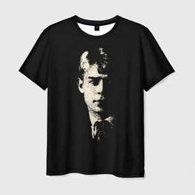 Мужская футболка 3D с принтом Есенин в Екатеринбурге, 100% полиэфир | прямой крой, круглый вырез горловины, длина до линии бедер | Тематика изображения на принте: есенин