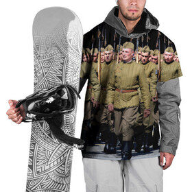 Накидка на куртку 3D с принтом Вооруженные силы СССР в Екатеринбурге, 100% полиэстер |  | армия | вооруженные силы россии | парад | рэтро | ссср