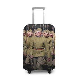 Чехол для чемодана 3D с принтом Вооруженные силы СССР в Екатеринбурге, 86% полиэфир, 14% спандекс | двустороннее нанесение принта, прорези для ручек и колес | армия | вооруженные силы россии | парад | рэтро | ссср