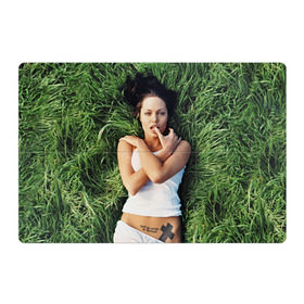 Магнитный плакат 3Х2 с принтом Джоли Анджелина в Екатеринбурге, Полимерный материал с магнитным слоем | 6 деталей размером 9*9 см | анджелина | девушка | джоли | лежит | тату