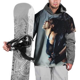 Накидка на куртку 3D с принтом Девушка на пилоне в Екатеринбурге, 100% полиэстер |  | девушка | красивая | пилон | страсть | танец