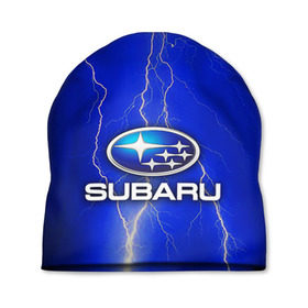 Шапка 3D с принтом Subaru в Екатеринбурге, 100% полиэстер | универсальный размер, печать по всей поверхности изделия | sti | subaru | wrx | сти | субару