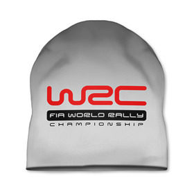Шапка 3D с принтом WRC в Екатеринбурге, 100% полиэстер | универсальный размер, печать по всей поверхности изделия | Тематика изображения на принте: championship | rally | world | wrs
