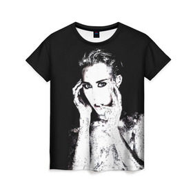 Женская футболка 3D с принтом Miley в Екатеринбурге, 100% полиэфир ( синтетическое хлопкоподобное полотно) | прямой крой, круглый вырез горловины, длина до линии бедер | cyrus | miley | майли | музыка | сайрус