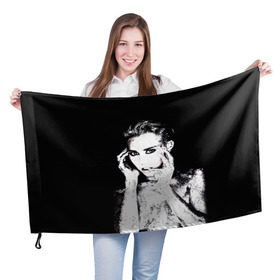 Флаг 3D с принтом Miley в Екатеринбурге, 100% полиэстер | плотность ткани — 95 г/м2, размер — 67 х 109 см. Принт наносится с одной стороны | cyrus | miley | майли | музыка | сайрус