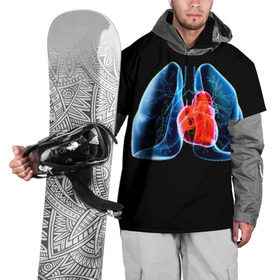 Накидка на куртку 3D с принтом Рентген в Екатеринбурге, 100% полиэстер |  | 