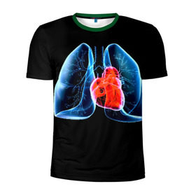 Мужская футболка 3D спортивная с принтом Рентген в Екатеринбурге, 100% полиэстер с улучшенными характеристиками | приталенный силуэт, круглая горловина, широкие плечи, сужается к линии бедра | 