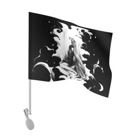 Флаг для автомобиля с принтом Hatsune Miku в Екатеринбурге, 100% полиэстер | Размер: 30*21 см | аниме | мику | одни из вокалоидов   хатсуне мику.вокалоиды
