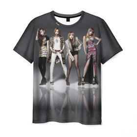 Мужская футболка 3D с принтом K-pop девушки в Екатеринбурге, 100% полиэфир | прямой крой, круглый вырез горловины, длина до линии бедер | 2ne1 | cl | cl корея | k pop | айдолы | девушка | кей поп | корейская | корейцы | корея | кпоп | попса | южная
