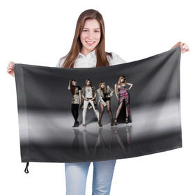 Флаг 3D с принтом K-pop девушки в Екатеринбурге, 100% полиэстер | плотность ткани — 95 г/м2, размер — 67 х 109 см. Принт наносится с одной стороны | 2ne1 | cl | cl корея | k pop | айдолы | девушка | кей поп | корейская | корейцы | корея | кпоп | попса | южная