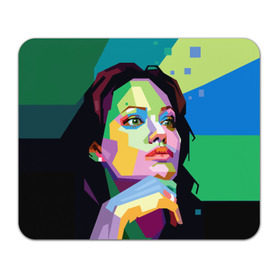 Коврик прямоугольный с принтом Анджелина Джоли в Екатеринбурге, натуральный каучук | размер 230 х 185 мм; запечатка лицевой стороны | angelina jolie | актриса | анджелина джоли | звезда | знаменитость | кино | поп арт | символ