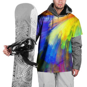 Накидка на куртку 3D с принтом Абстракция в Екатеринбурге, 100% полиэстер |  | кислотный | обстракция | радуга | свет | спектр | цвет | цвета | яркие