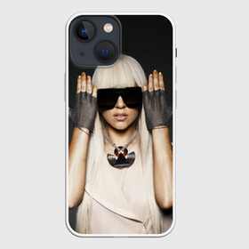 Чехол для iPhone 13 mini с принтом Lady Gaga в Екатеринбурге,  |  | lady gaga | блондинка | звезда | знаменитость | леди гаага | очки | певица | поп | эпатаж | эпатажная