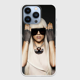 Чехол для iPhone 13 Pro с принтом Lady Gaga в Екатеринбурге,  |  | lady gaga | блондинка | звезда | знаменитость | леди гаага | очки | певица | поп | эпатаж | эпатажная