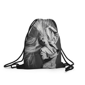 Рюкзак-мешок 3D с принтом Lady Gaga в Екатеринбурге, 100% полиэстер | плотность ткани — 200 г/м2, размер — 35 х 45 см; лямки — толстые шнурки, застежка на шнуровке, без карманов и подкладки | lady gaga | блондинка | звезда | знаменитость | леди гаага | певица | поп | эпатаж | эпатажная