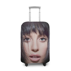 Чехол для чемодана 3D с принтом Lady Gaga в Екатеринбурге, 86% полиэфир, 14% спандекс | двустороннее нанесение принта, прорези для ручек и колес | Тематика изображения на принте: 