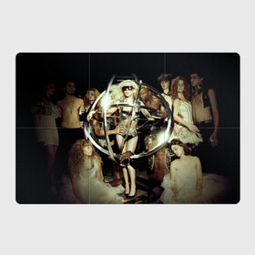 Магнитный плакат 3Х2 с принтом Lady Gaga в Екатеринбурге, Полимерный материал с магнитным слоем | 6 деталей размером 9*9 см | 