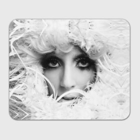 Коврик прямоугольный с принтом Lady Gaga в Екатеринбурге, натуральный каучук | размер 230 х 185 мм; запечатка лицевой стороны | lady gaga | белые | блондинка | звезда | знаменитость | леди гаага | певица | перья | поп | эпатаж | эпатажная
