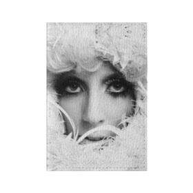 Обложка для паспорта матовая кожа с принтом Lady Gaga в Екатеринбурге, натуральная матовая кожа | размер 19,3 х 13,7 см; прозрачные пластиковые крепления | Тематика изображения на принте: lady gaga | белые | блондинка | звезда | знаменитость | леди гаага | певица | перья | поп | эпатаж | эпатажная