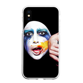 Чехол для iPhone XS Max матовый с принтом Lady Gaga в Екатеринбурге, Силикон | Область печати: задняя сторона чехла, без боковых панелей | lady gaga | взгляд | звезда | знаменитость | леди гаага | певица | поп | портрет | эпатаж | эпатажная