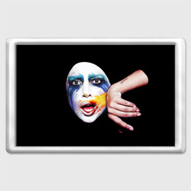 Магнит 45*70 с принтом Lady Gaga в Екатеринбурге, Пластик | Размер: 78*52 мм; Размер печати: 70*45 | lady gaga | взгляд | звезда | знаменитость | леди гаага | певица | поп | портрет | эпатаж | эпатажная