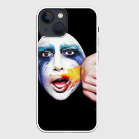 Чехол для iPhone 13 mini с принтом Lady Gaga в Екатеринбурге,  |  | lady gaga | взгляд | звезда | знаменитость | леди гаага | певица | поп | портрет | эпатаж | эпатажная