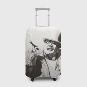 Чехол для чемодана 3D с принтом Penguin в Екатеринбурге, 86% полиэфир, 14% спандекс | двустороннее нанесение принта, прорези для ручек и колес | penguin | комиксы | пингвин