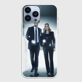 Чехол для iPhone 13 Pro Max с принтом Малдер и Скалли в Екатеринбурге,  |  | alf | aliens | mulder | scully | x files | инопланетяне | малдер | материалы | нло | пришельцы | секретные | скалли