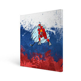 Холст квадратный с принтом Хоккей в Екатеринбурге, 100% ПВХ |  | Тематика изображения на принте: nhl | нхл | хоккеист | хоккей