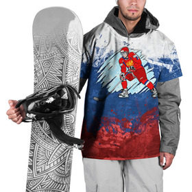 Накидка на куртку 3D с принтом Хоккей в Екатеринбурге, 100% полиэстер |  | nhl | нхл | хоккеист | хоккей