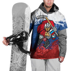Накидка на куртку 3D с принтом Хоккей 2 в Екатеринбурге, 100% полиэстер |  | nhl | нхл | хоккеист | хоккей