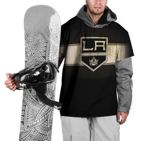 Накидка на куртку 3D с принтом Лос-Анджелес Кингз в Екатеринбурге, 100% полиэстер |  | nhl | лос анджелес кингз | нхл | хоккеист | хоккей