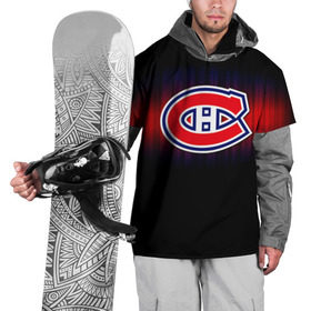 Накидка на куртку 3D с принтом Монреаль Канадиенс в Екатеринбурге, 100% полиэстер |  | nhl | монреаль канадиенс | нхл | хоккеист | хоккей