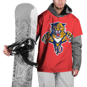 Накидка на куртку 3D с принтом Флорида Пантерз в Екатеринбурге, 100% полиэстер |  | nhl | нхл | флорида пантерз | хоккеист | хоккей