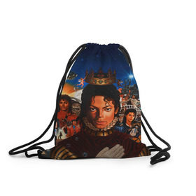 Рюкзак-мешок 3D с принтом Michael Jackson в Екатеринбурге, 100% полиэстер | плотность ткани — 200 г/м2, размер — 35 х 45 см; лямки — толстые шнурки, застежка на шнуровке, без карманов и подкладки | майкл джексон