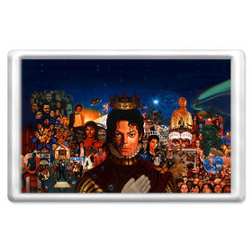 Магнит 45*70 с принтом Michael Jackson в Екатеринбурге, Пластик | Размер: 78*52 мм; Размер печати: 70*45 | майкл джексон
