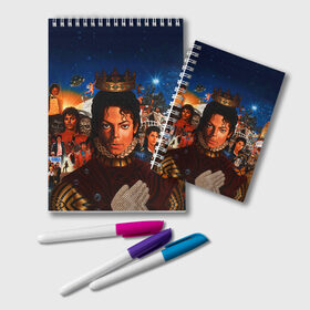 Блокнот с принтом Michael Jackson в Екатеринбурге, 100% бумага | 48 листов, плотность листов — 60 г/м2, плотность картонной обложки — 250 г/м2. Листы скреплены удобной пружинной спиралью. Цвет линий — светло-серый
 | Тематика изображения на принте: майкл джексон