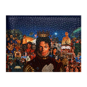 Обложка для студенческого билета с принтом Michael Jackson в Екатеринбурге, натуральная кожа | Размер: 11*8 см; Печать на всей внешней стороне | майкл джексон