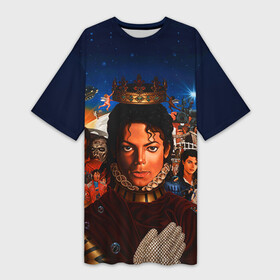 Платье-футболка 3D с принтом Michael Jackson в Екатеринбурге,  |  | майкл джексон