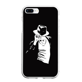 Чехол для iPhone 7Plus/8 Plus матовый с принтом Michael Jackson в Екатеринбурге, Силикон | Область печати: задняя сторона чехла, без боковых панелей | майкл джексон