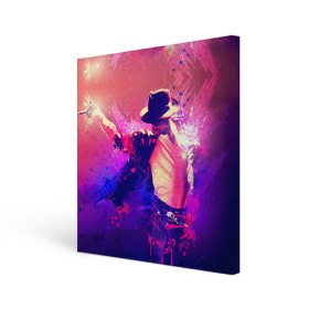 Холст квадратный с принтом Michael Jackson в Екатеринбурге, 100% ПВХ |  | Тематика изображения на принте: джексон | майкл