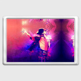 Магнит 45*70 с принтом Michael Jackson в Екатеринбурге, Пластик | Размер: 78*52 мм; Размер печати: 70*45 | джексон | майкл