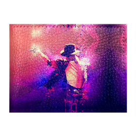 Обложка для студенческого билета с принтом Michael Jackson в Екатеринбурге, натуральная кожа | Размер: 11*8 см; Печать на всей внешней стороне | джексон | майкл