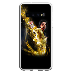Чехол для Samsung Galaxy S10 с принтом Michael Jackson в Екатеринбурге, Силикон | Область печати: задняя сторона чехла, без боковых панелей | Тематика изображения на принте: майкл джексон