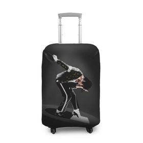 Чехол для чемодана 3D с принтом Michael Jackson в Екатеринбурге, 86% полиэфир, 14% спандекс | двустороннее нанесение принта, прорези для ручек и колес | майкл джексон