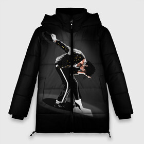 Женская зимняя куртка 3D с принтом Michael Jackson в Екатеринбурге, верх — 100% полиэстер; подкладка — 100% полиэстер; утеплитель — 100% полиэстер | длина ниже бедра, силуэт Оверсайз. Есть воротник-стойка, отстегивающийся капюшон и ветрозащитная планка. 

Боковые карманы с листочкой на кнопках и внутренний карман на молнии | Тематика изображения на принте: майкл джексон