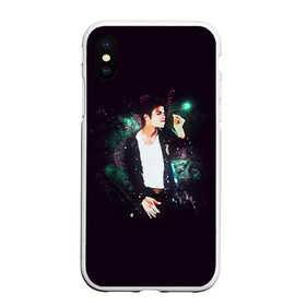 Чехол для iPhone XS Max матовый с принтом Michael Jackson в Екатеринбурге, Силикон | Область печати: задняя сторона чехла, без боковых панелей | майкл джексон