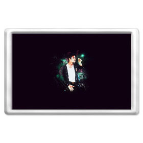 Магнит 45*70 с принтом Michael Jackson в Екатеринбурге, Пластик | Размер: 78*52 мм; Размер печати: 70*45 | майкл джексон