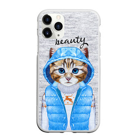 Чехол для iPhone 11 Pro матовый с принтом Модная киска в Екатеринбурге, Силикон |  | baby | beauty | cat | ketty | sweet | девушке | киска | кошка | мода | модная | сладкая | чика