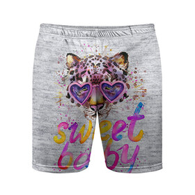 Мужские шорты 3D спортивные с принтом sweet cat в Екатеринбурге,  |  | baby | cat | ketty | sweet | девушке | киска | кошка | сладкая | тигрица